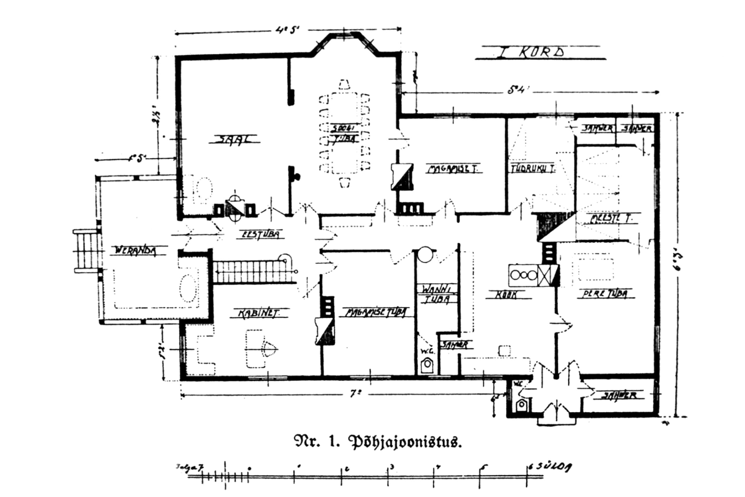 Puisi talu häärberi põhiplaanAllikas: H. Pärdi