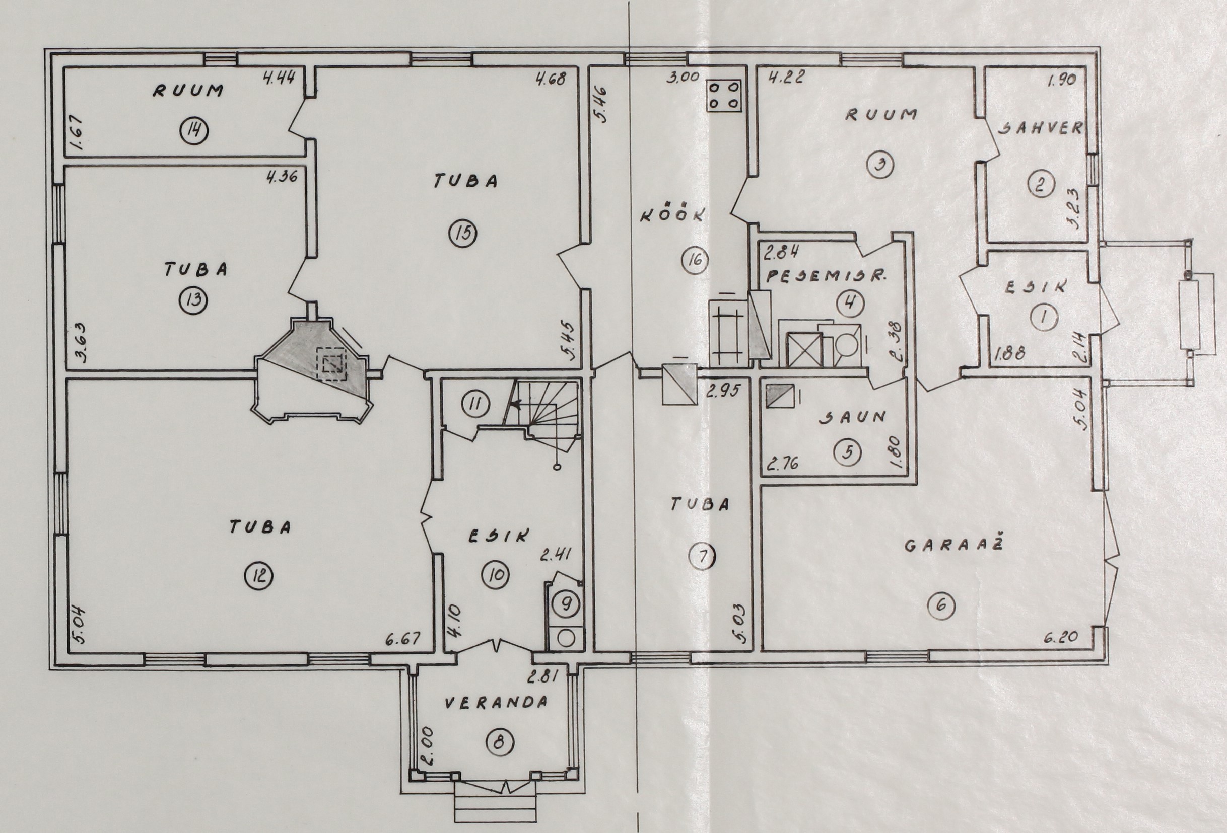 Albi taluhäärberi põhiplaan. EAAM